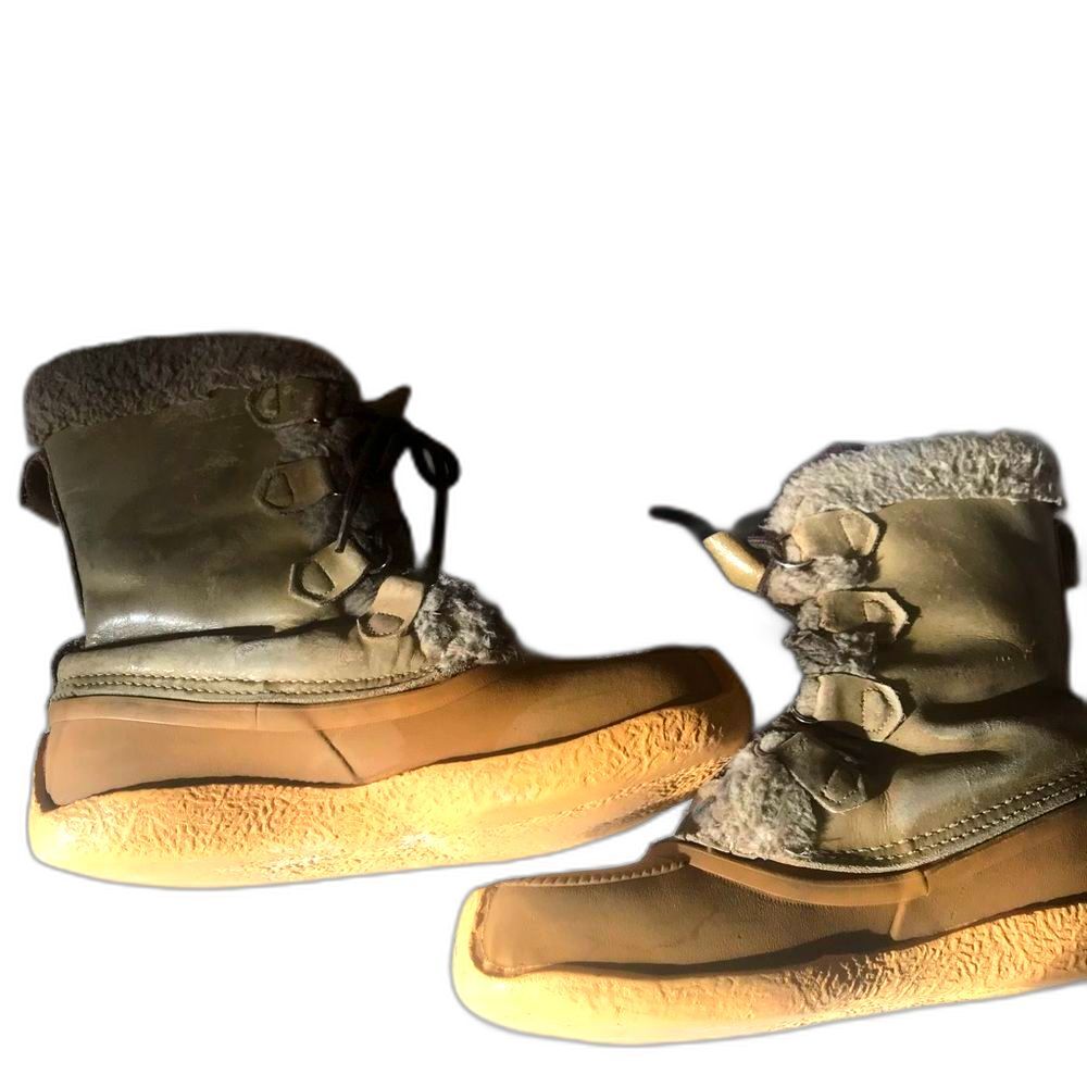 Vintage Women's Sorel Nanook Boots Size 9 Wool Lined Fur Winter Snowmobile
